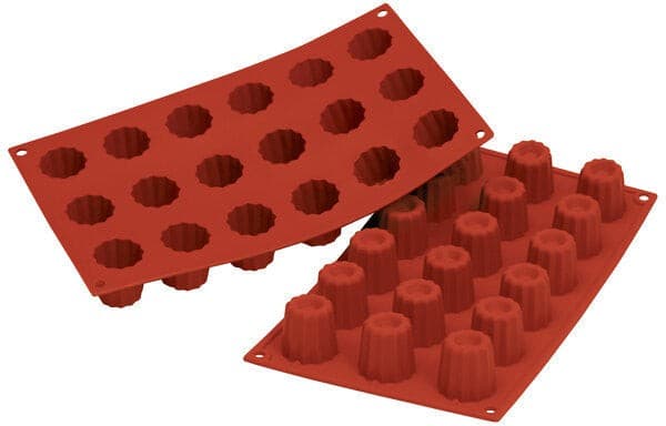 Silikomart – Silicone 18 Compartment Small Bordelais Baking Mold – SF033