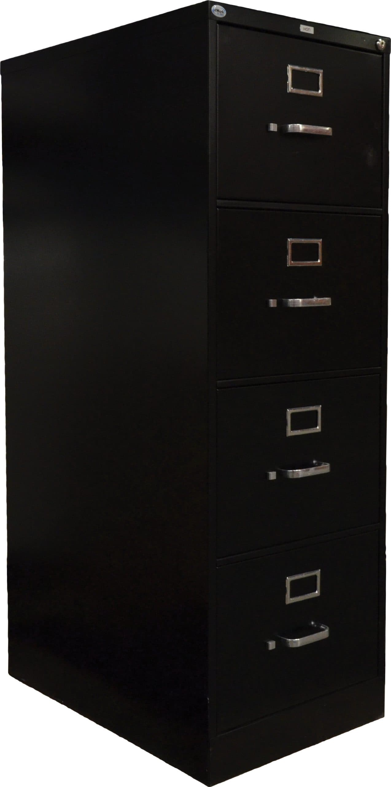 Charcoal Black Legal Vertical File Cabinet with Four Drawers