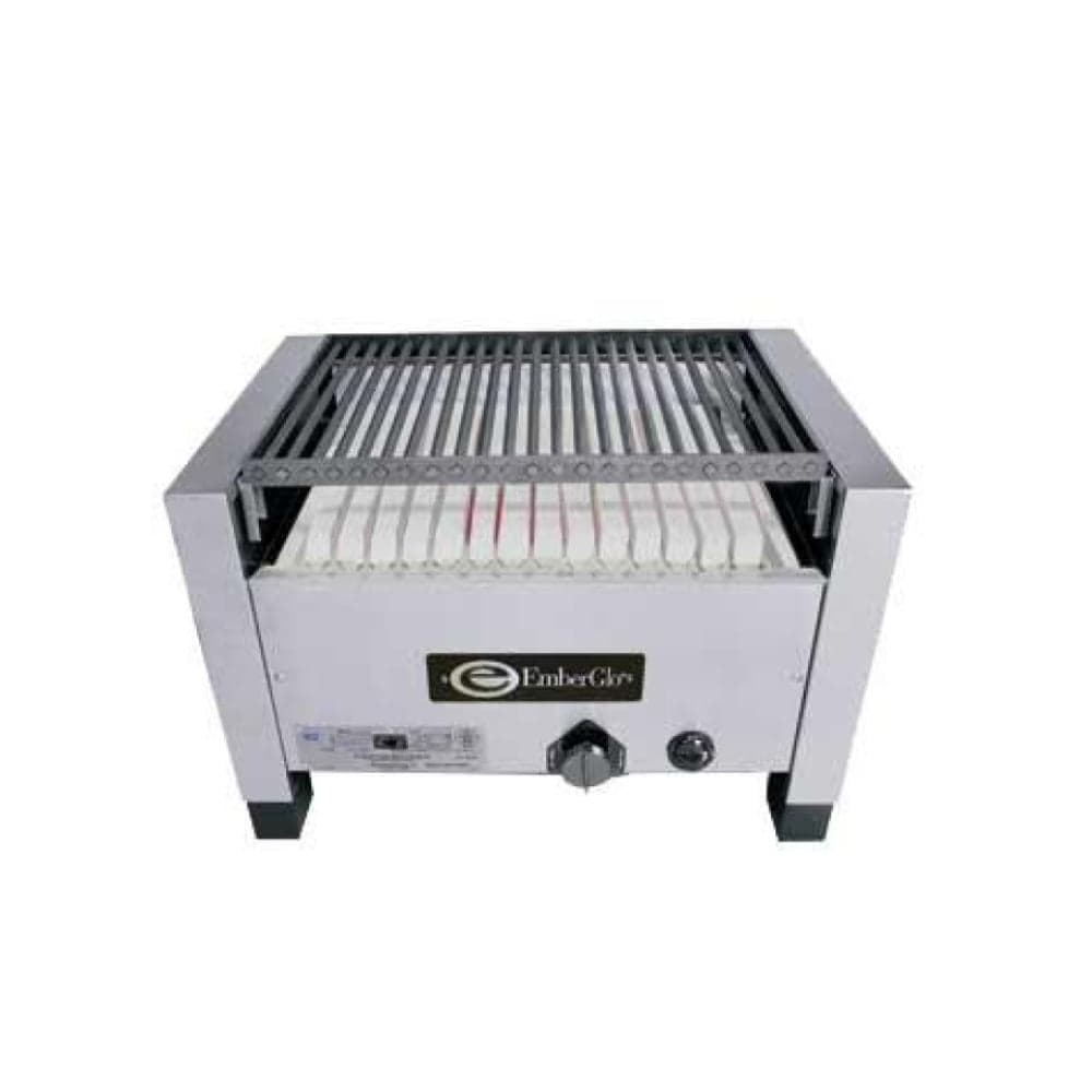 EmberGlo 25C 26″ Countertop Radiant Natural Gas Charbroiler – 39,600 BTU