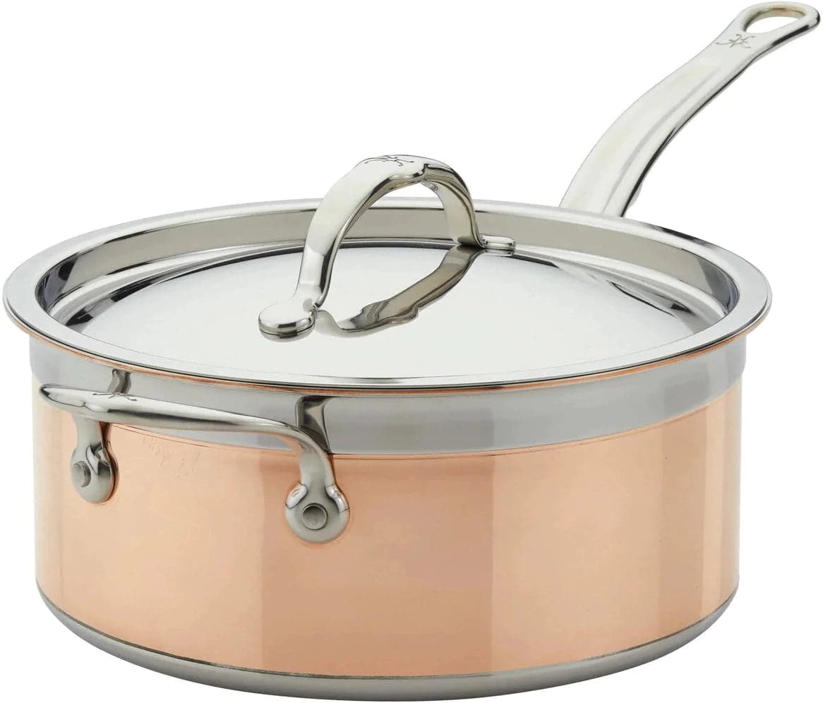 Hestan – 22 cm/4 QT CopperBond Induction Copper Saucepan With Helper Handle – 31596