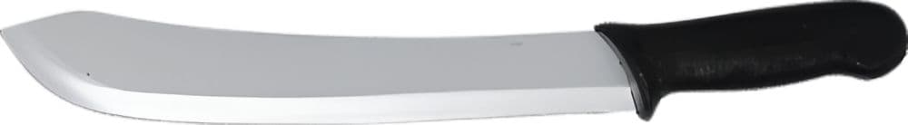 12″ Butcher Knife with Black Handle