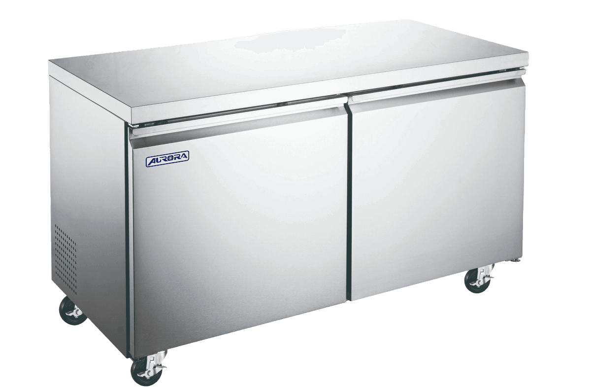 Aurora 48″ Two (2) Door Undercounter Freezer, 11 cu.ft. (320L), Stainless Steel