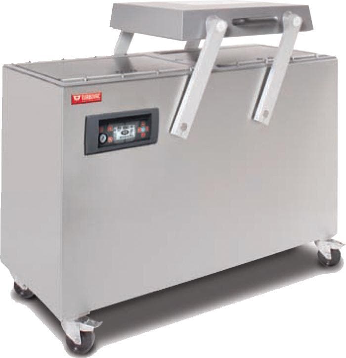 Turbovac L60 Light Weight Aluminum Double Chamber Vacuum Packaging Machine with 4 x 23" Seal Length and 63 m3 Vacuum Pump