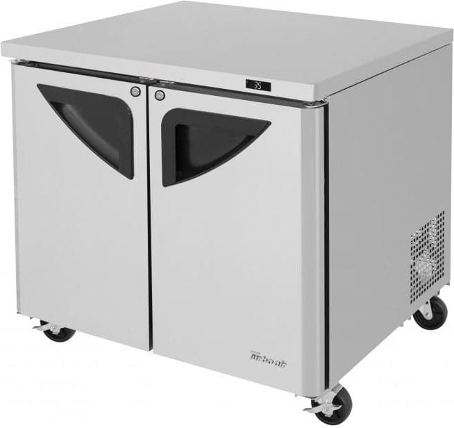 Turbo Air - Super Deluxe 36" Undercounter Refrigerator with 2 Solid Doors - TUR-36SD-N6 (ETA 5-6 Weeks)