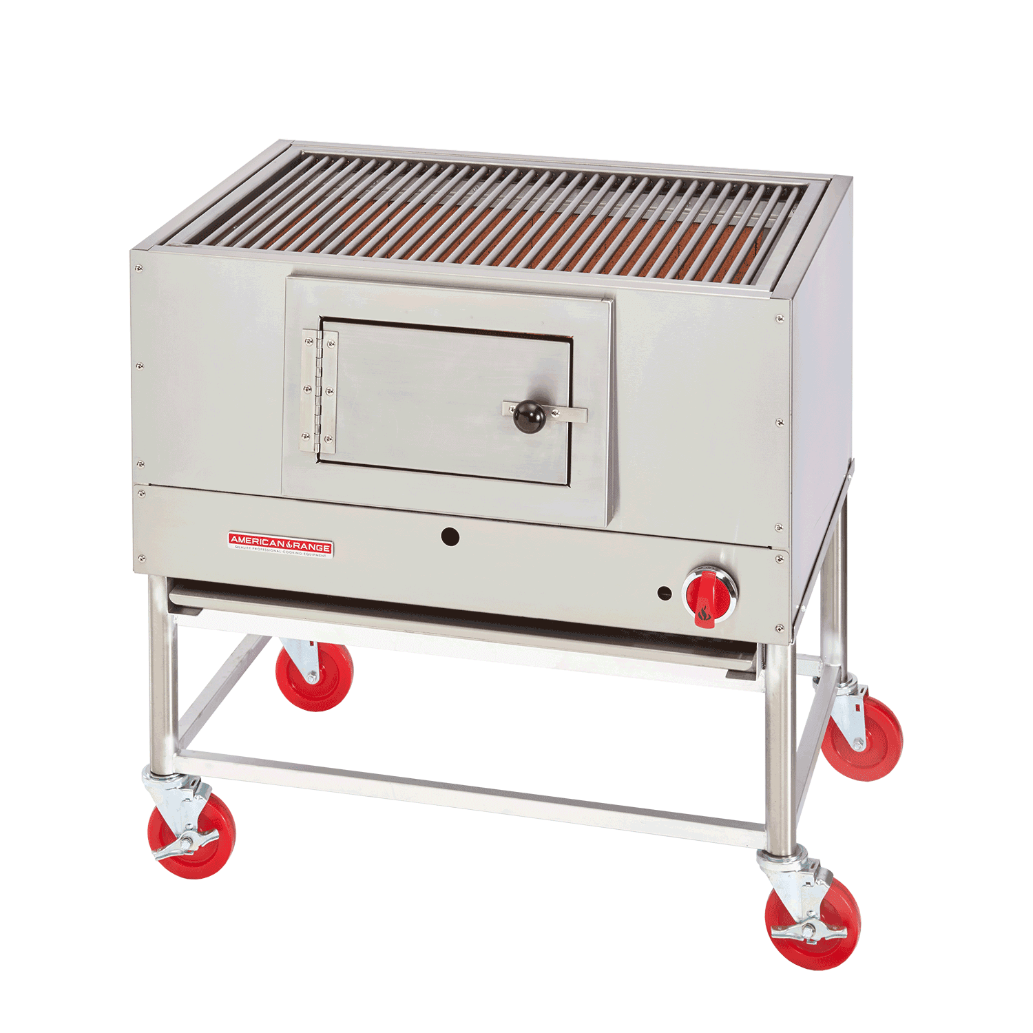 American Range – 60″ Stainless Steel Wood Fired Broiler with Log Lighter – AMSQ-60