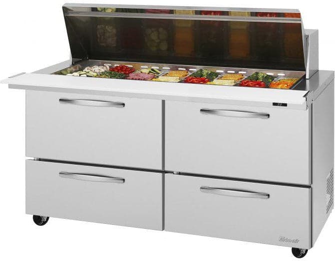 Turbo Air – PRO Series 60.25″ Mega Top Sandwich/Salad Prep Table – PST-60-24-D4-N (ETA 5-6 Weeks)