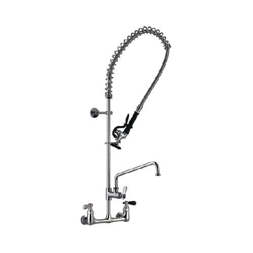 Thorinox WM-200-S12 Wall Mount Pre-Rinse Assembly With 8″ Center and 12″ Add On Faucet