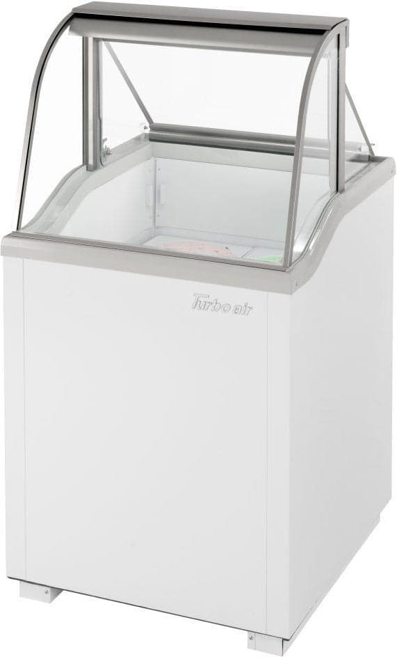 Turbo Air – 26″ White Low Curved Glass Ice Cream Dipping Cabinet – TIDC-26W-N (ETA 5-6 Weeks)