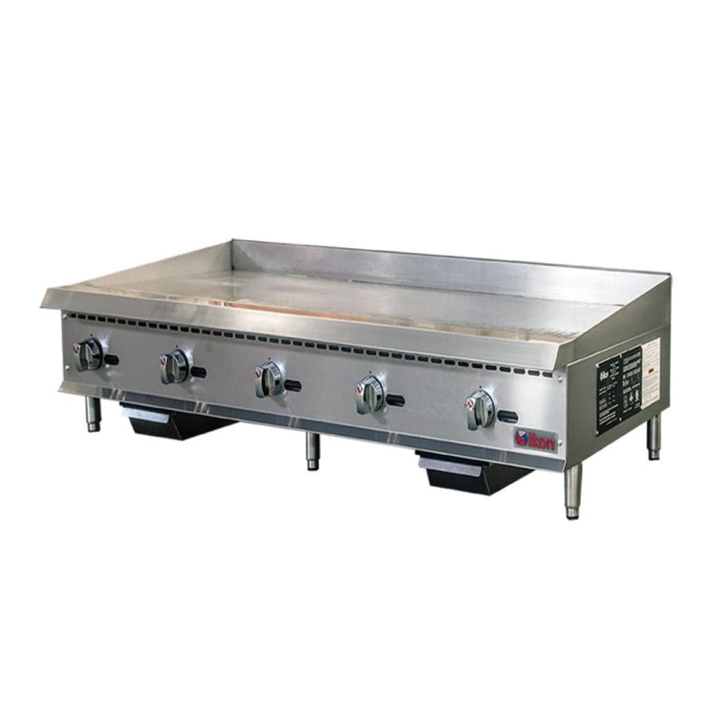 Ikon IMG-60 60″ 5-Burner Natural Gas Countertop Griddle With Manual Control – 150,000 BTU