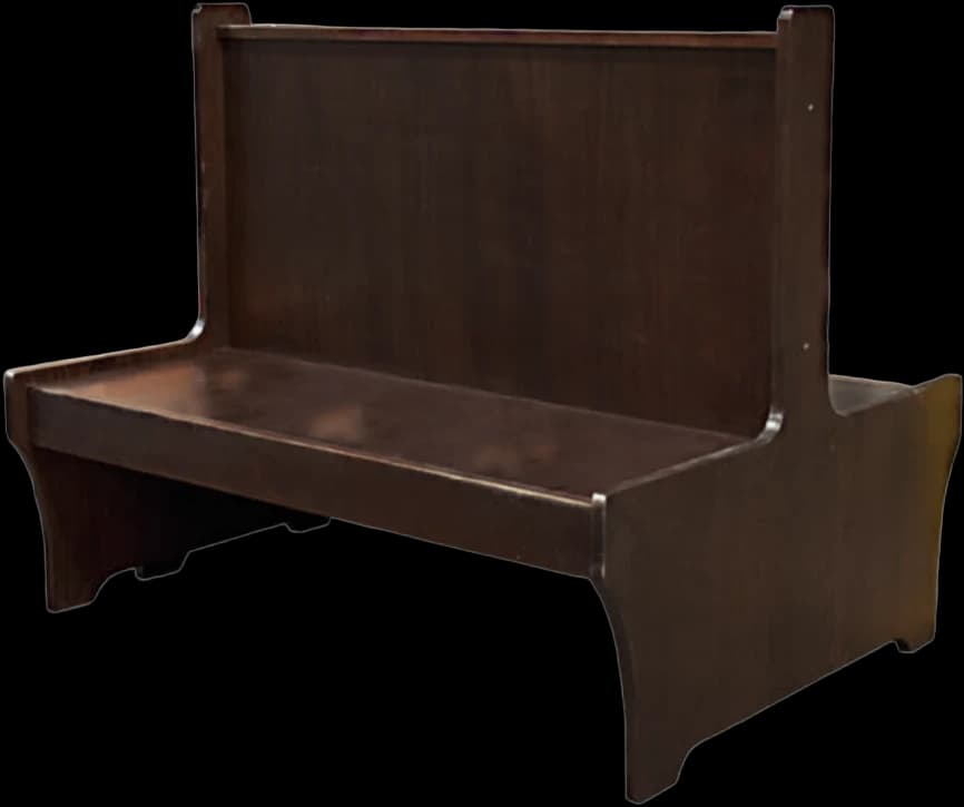 ATS Mission Style Wood Booth, Double, 48" L