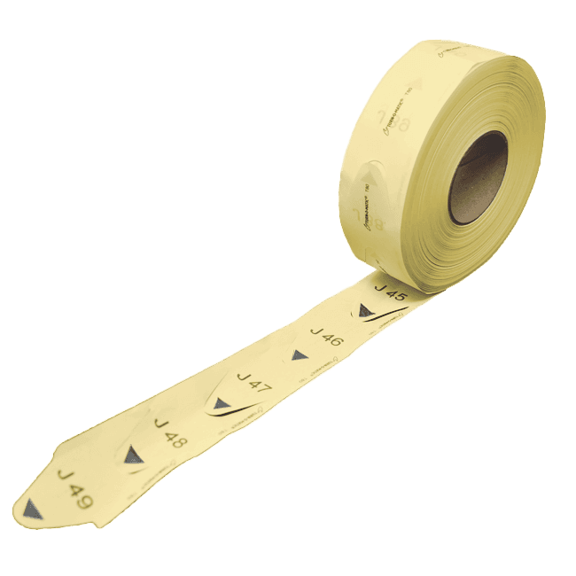 TM TICKETS T80 YELLOW (30 ROLLS/CASE)