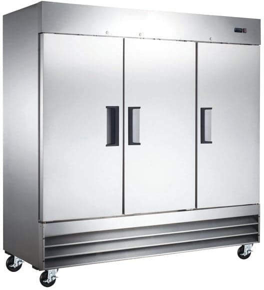 81″ Three (3) Door Reach-in Refrigerator, 72 cu.ft (2040 L), Stainless Steel