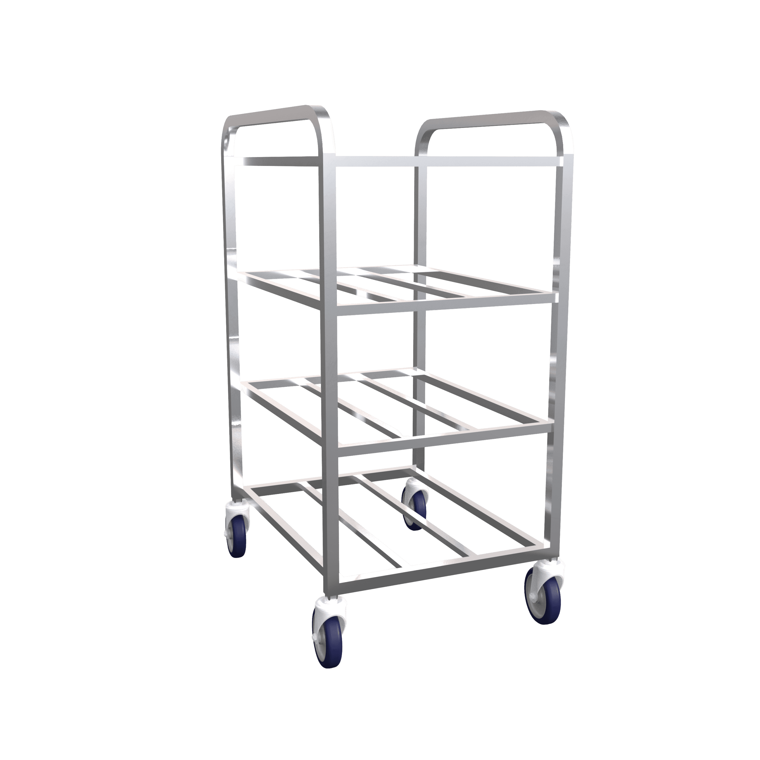Winholt – 27″ 4 Shelves Aluminum Universal Cart – UNAL-4