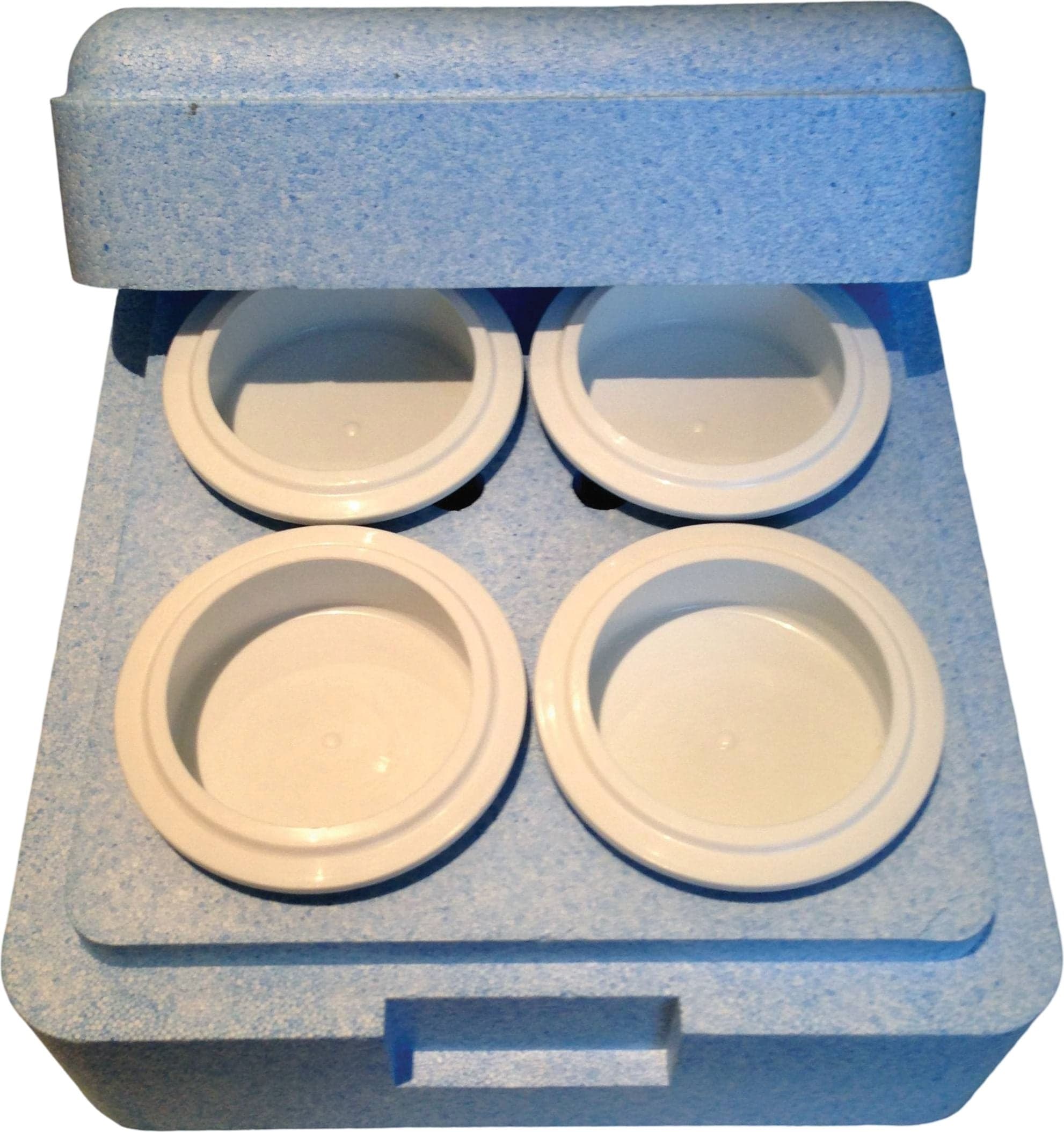 Insulating Box for 4 Pacotizing Chrome Steel Beakers
