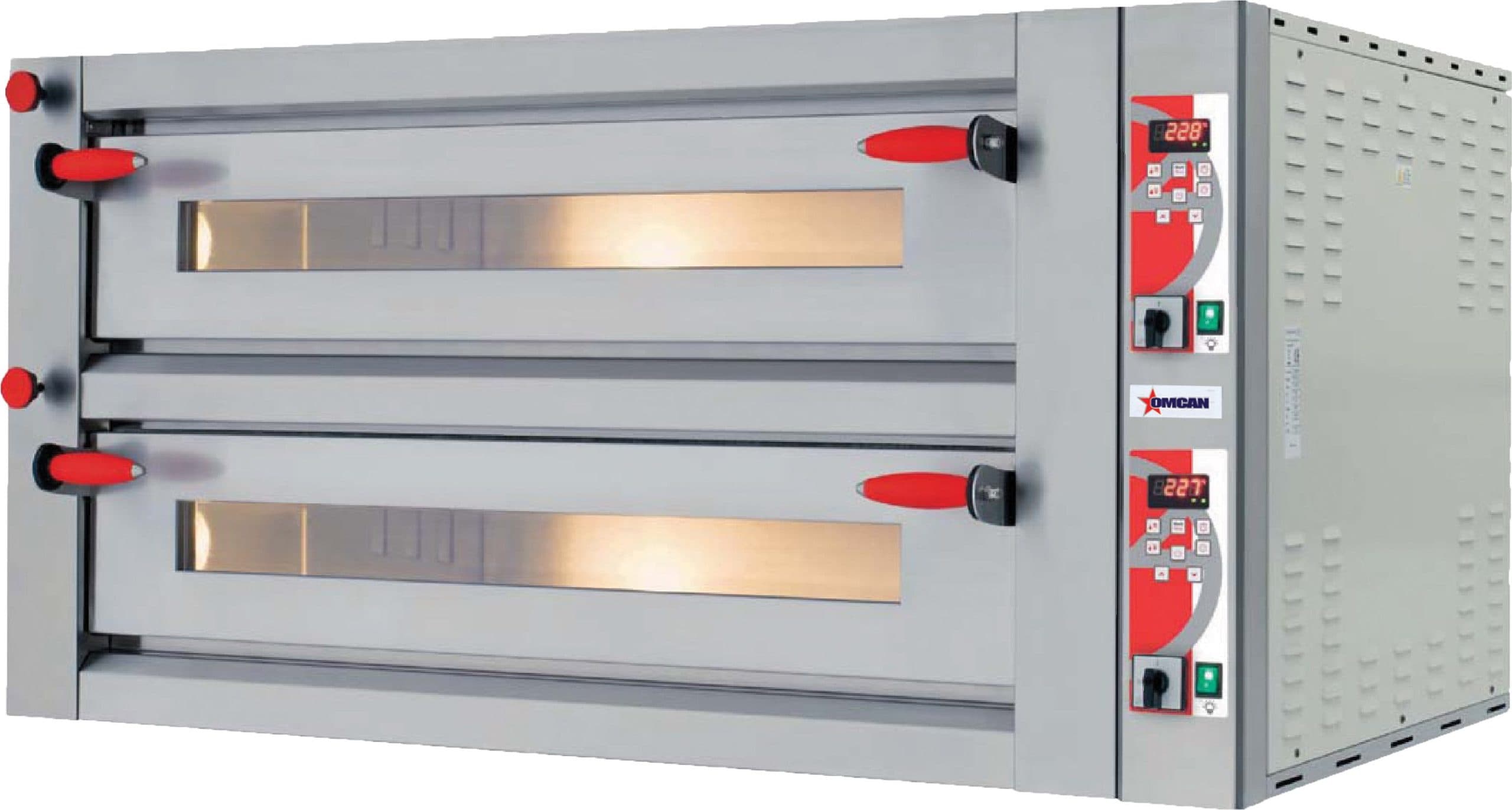 Trento Fuoco Series 57″ Double Chamber Pizza Oven with 41.3″ Chamber, Digital Display – 18 kW, 220 V, 3 Ph