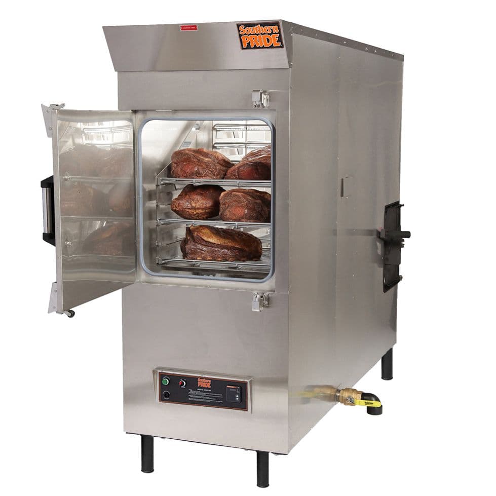 Southern Pride MLR-850 Natural Gas‐Fired Wood Burning Rotisserie Smoker – 120V