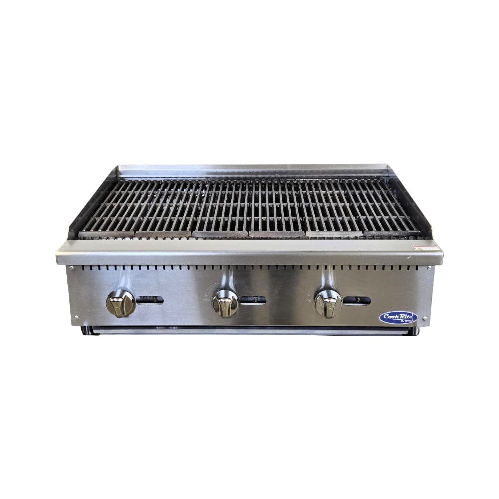 Cookrite ATCB-36 Natural Gas - Rock Charbroiler - 36 Inch
