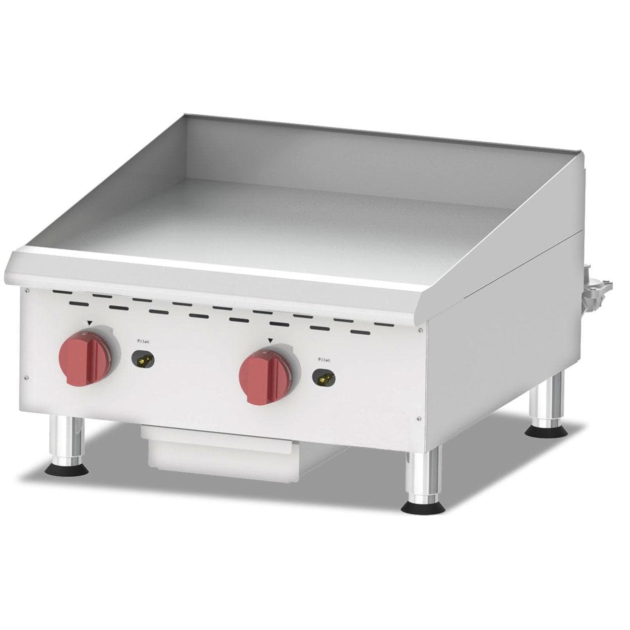 Elite 24″ Countertop Gas Griddle 2 Burner with Manual Control, 60,000 BTU