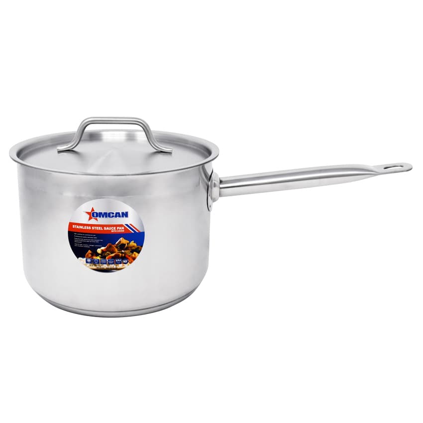 4.5 qt Stainless Steel Sauce Pan with Lid and Handle