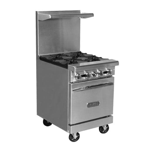 Royal RR-4 24″ Natural Gas Range With 4 Open Burner
