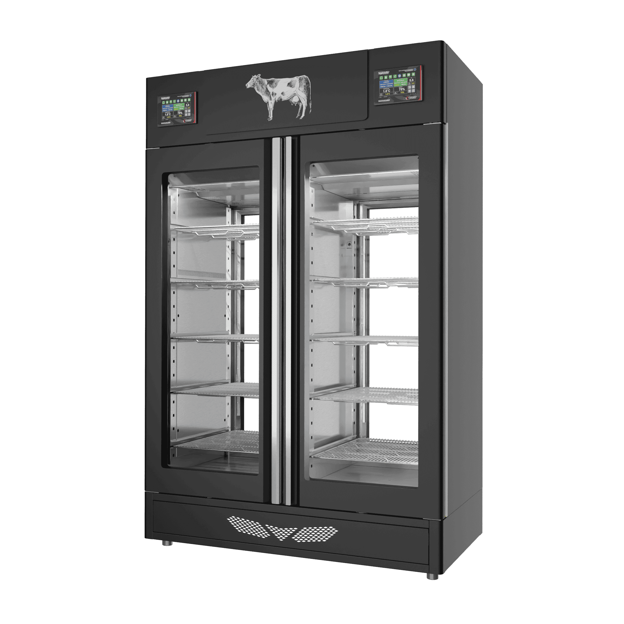 StagionelloEvo® 100 kg + 100 kg Twin Curing Cabinet with ClimaTouch® and Fumotic®
