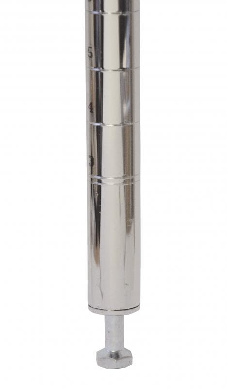 54" Chrome Post with Leveler