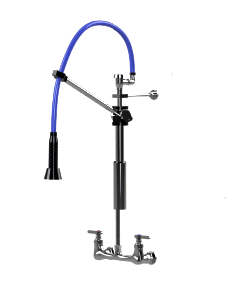 HIMI Products – Instinct Pre-Rinse Faucet Mini Unit with 36″ Hose, Wall Mount Bracket, Vacuum Breaker & 8″ Wall Mount Base Faucet – IF7001-8W