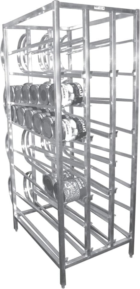 Winholt - 27" Stationary Design FIFO Self Feeding Gravity Fed Shelves Can Storage Rack -CR-156F