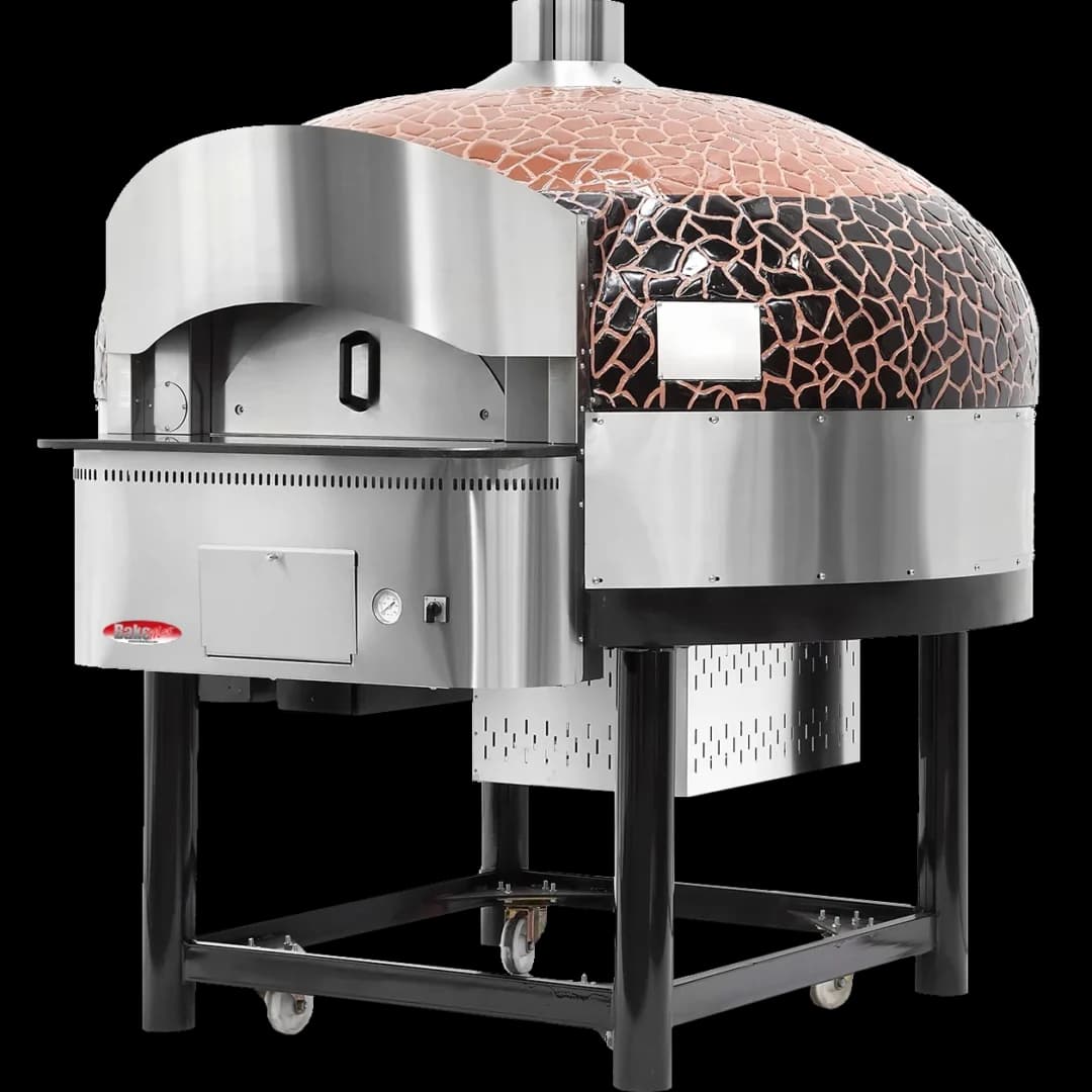 BakeMax BMSPO02 Commercial Floor Model Gas Rotating Pizza Oven