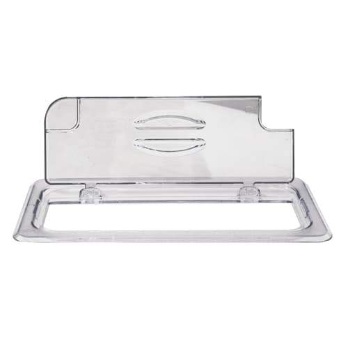 GN 1/3 Third Size Polycarbonate Clear Flip Lid with Notch