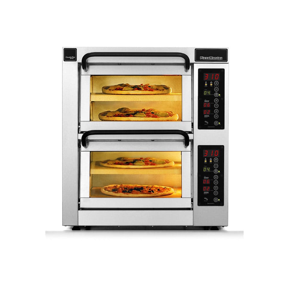 PizzaMaster 4 Stone Hearth 30″ Two Chamber Electric Countertop Pizza Oven – PM552ED-2