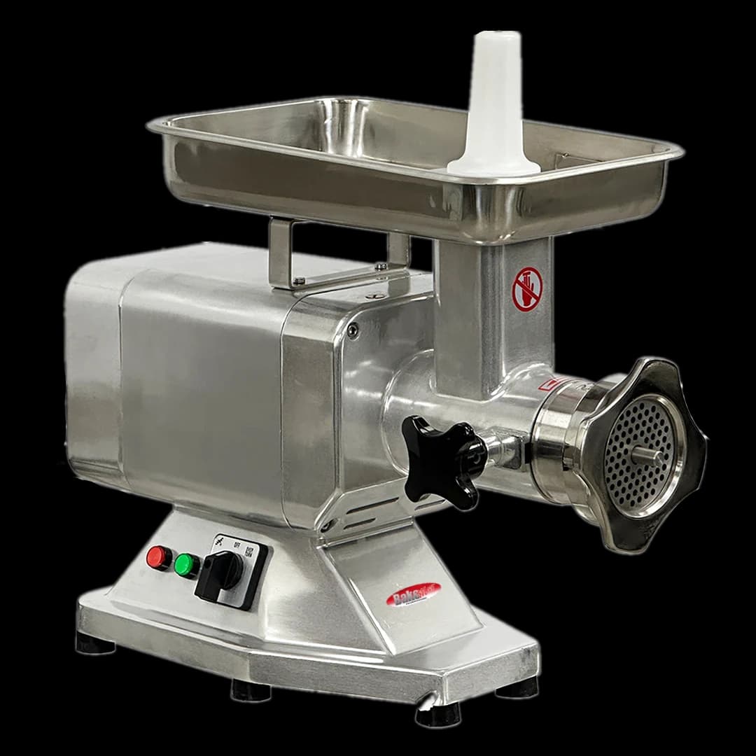 BakeMax BMMG004 Titan Series Electric Countertop 1.5HP #22 Hub Meat Grinder 660lbs. Per Hour