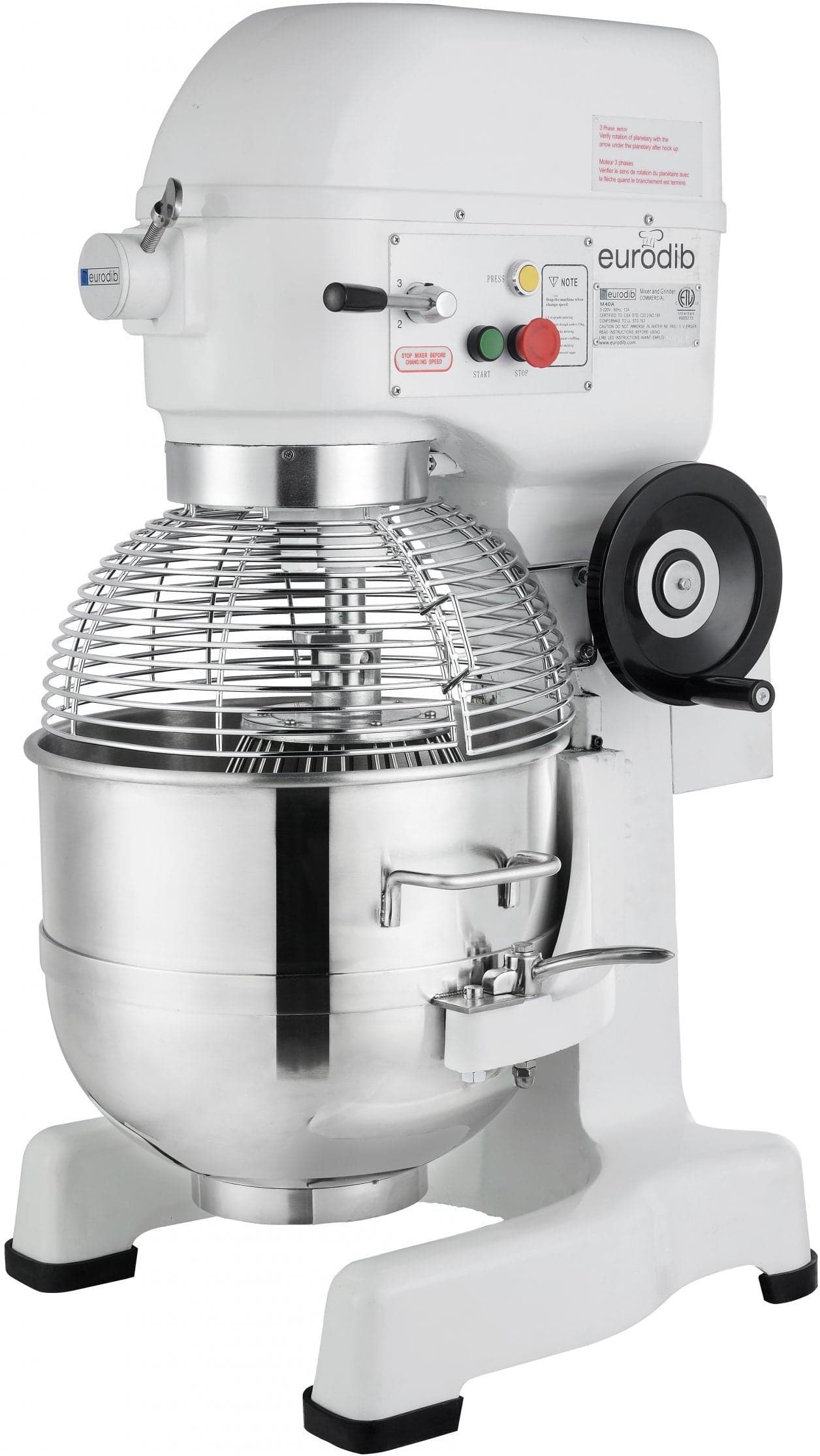 (DEMO) Eurodib M40A 220 ETL 40 Qt. Planetary Mixer