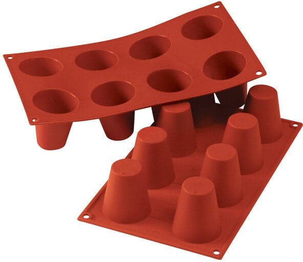 Silikomart – Silicone 8 Compartment Big Baba Baking Mold – SF021