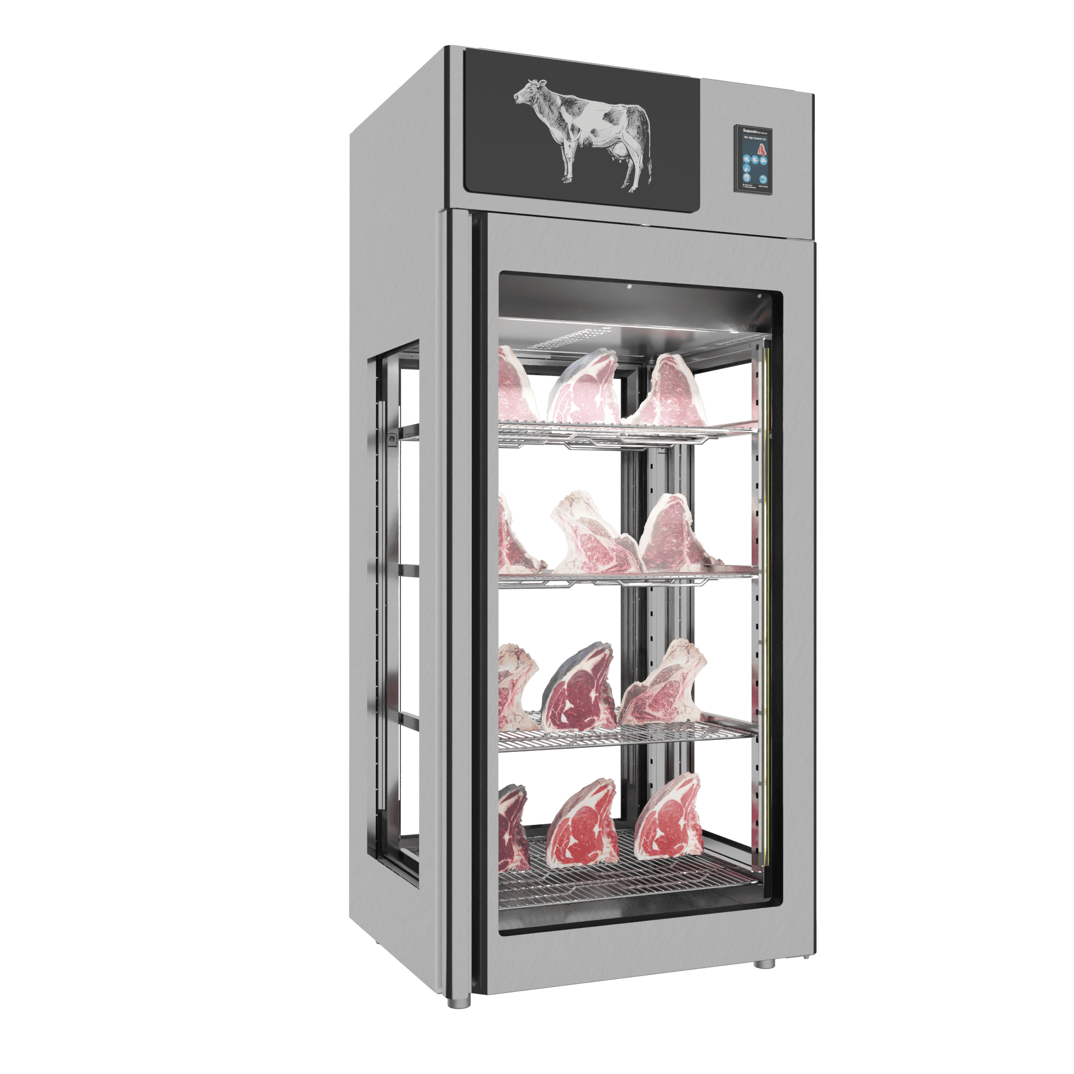 Stagionello® Dry Age 3.0 , Dry Aging Cabinet with Humidity Management, 4-Glass View – 220-240V, 1Ph, 548W