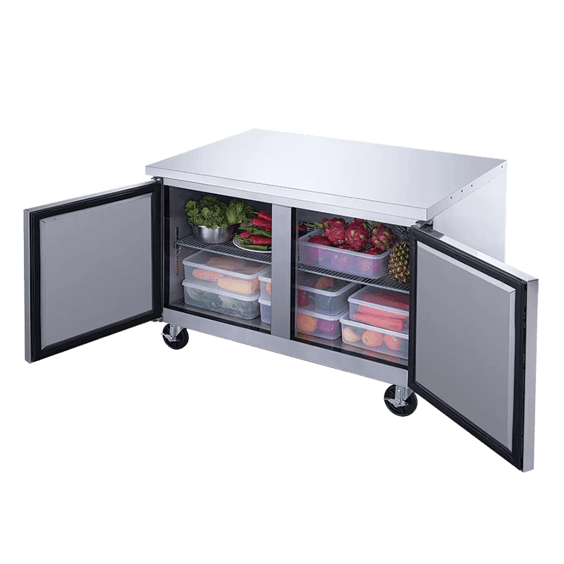 New Air NUR-48-4D 48" Stainless Steel Undercounter Refrigerator with Drawers