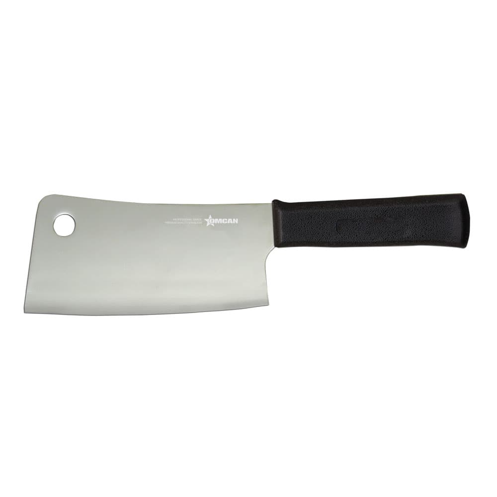 7" Stainless Steel Cleaver with Polypropylene Handle
