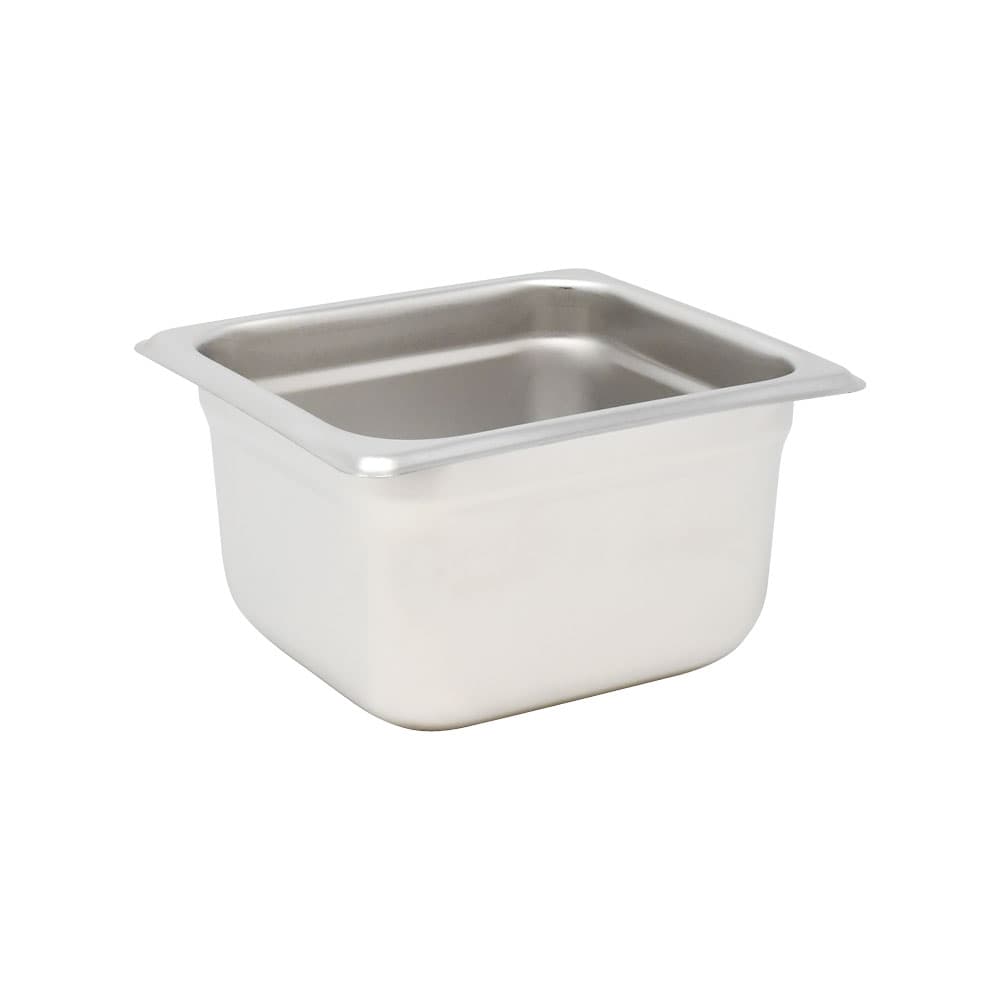 GN 1/6 Sixth-Size Anti-Jam Stainless Steel Steam Table Pan- 4″ Deep