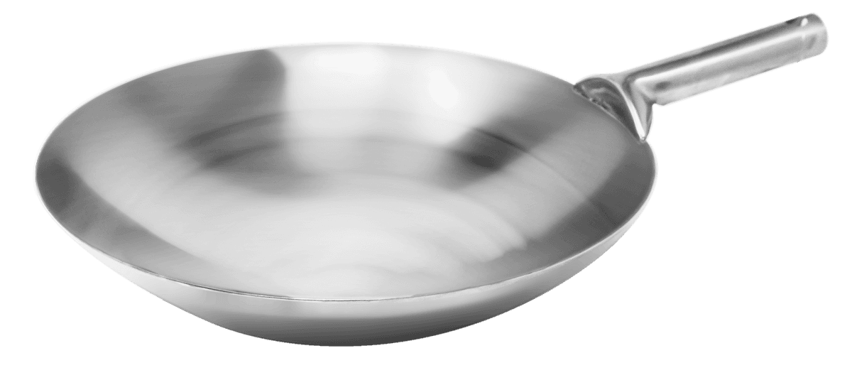 14″ Mandarin Wok Stainless Steel, Welded Joint