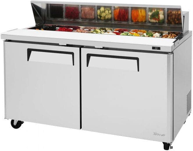 Turbo Air MST-60-N 60″ M3 Series 2-Door Refrigerated Salad/Sandwich Prep Table