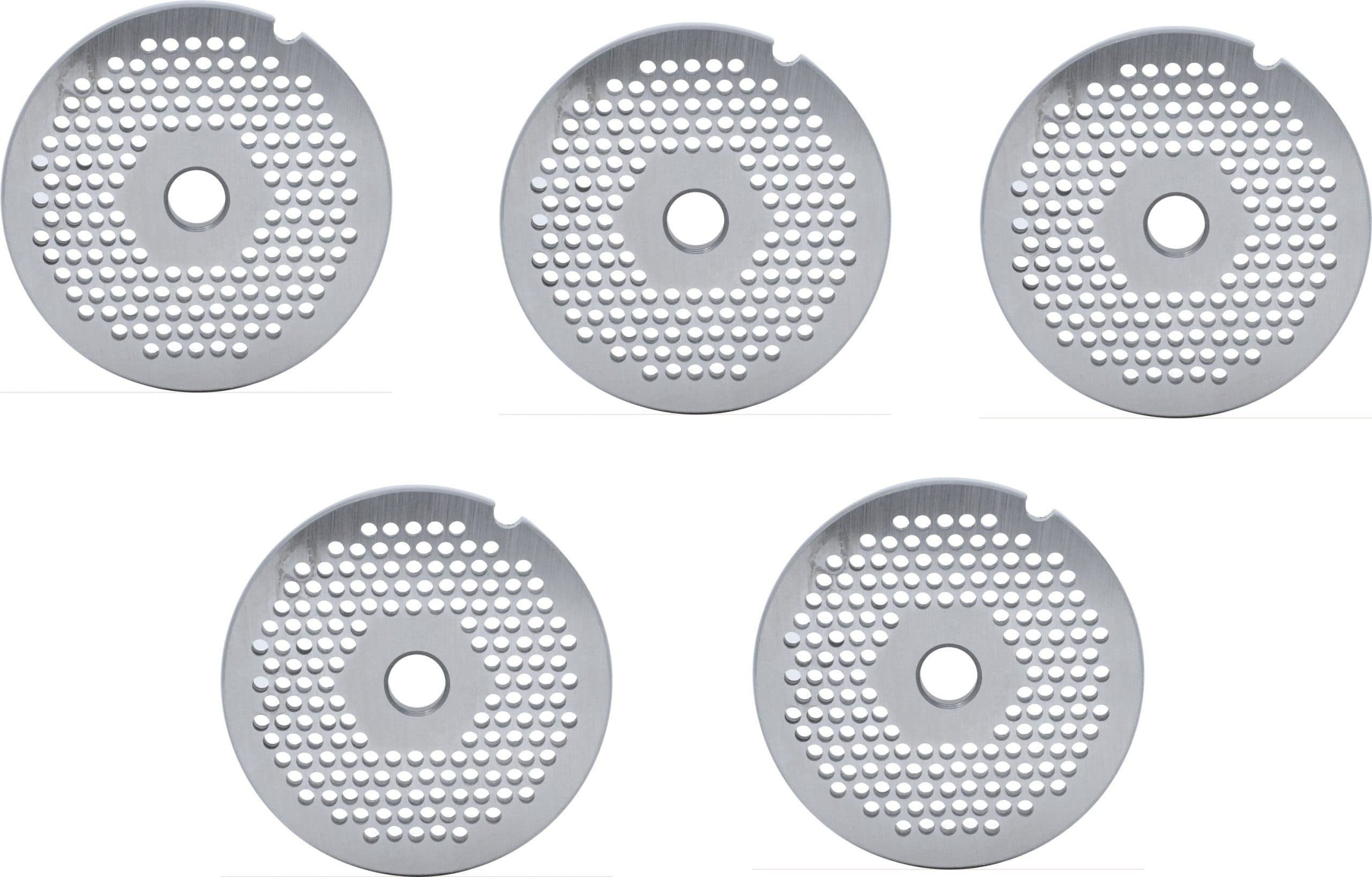 European Style #12 stainless steel plate, hubless, 3.2mm (1/8″) – one notch/ round