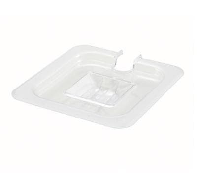 Polycarbonate Clear Slotted Cover for 1/6 Size Food Pans