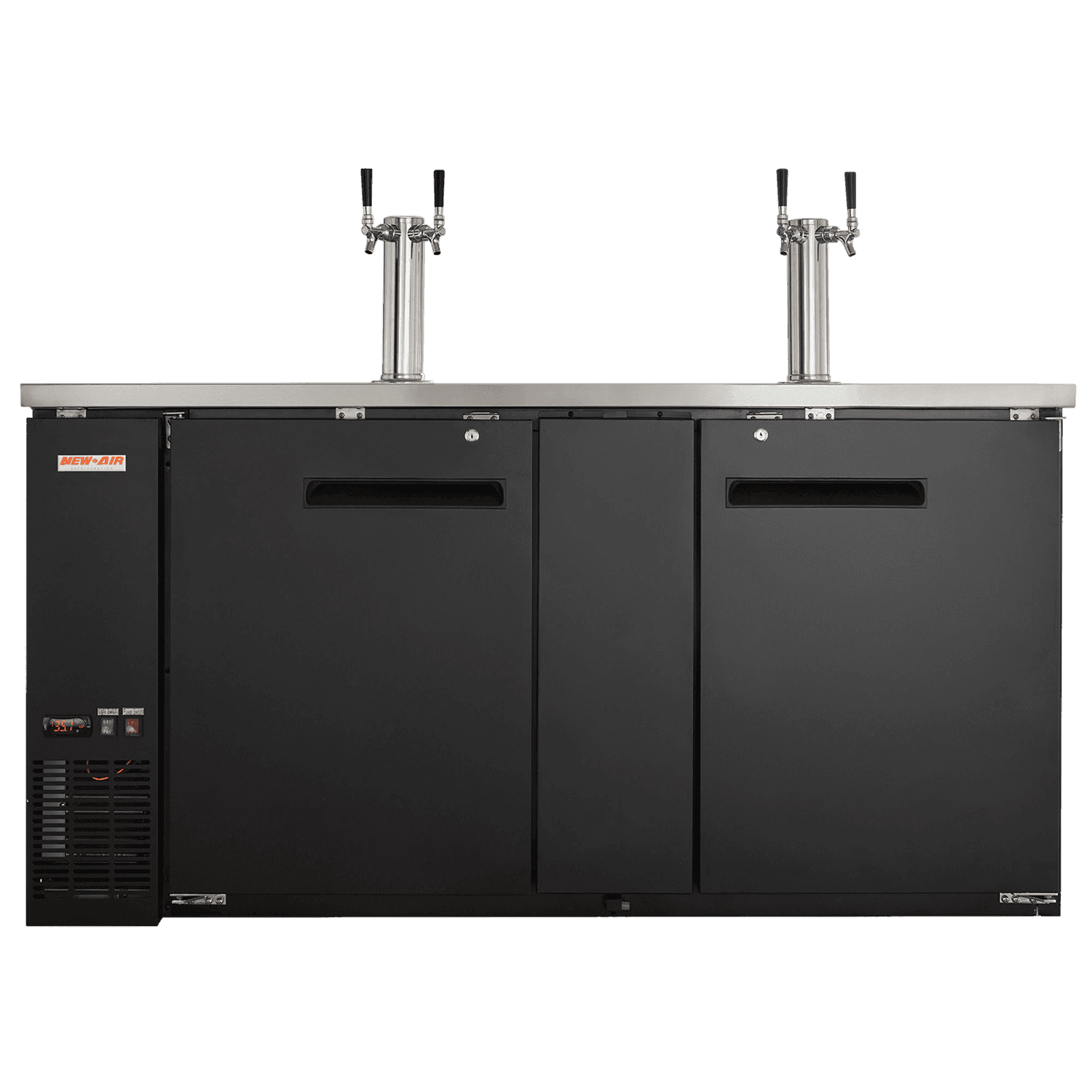 New Air NBD-69-SB 69″ 2 Solid Door Beer Dispenser