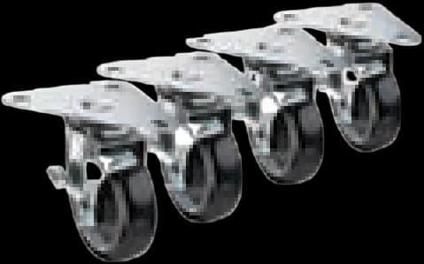 ATS MET Caster Set, 1-1/2" Stem, 5" dia.