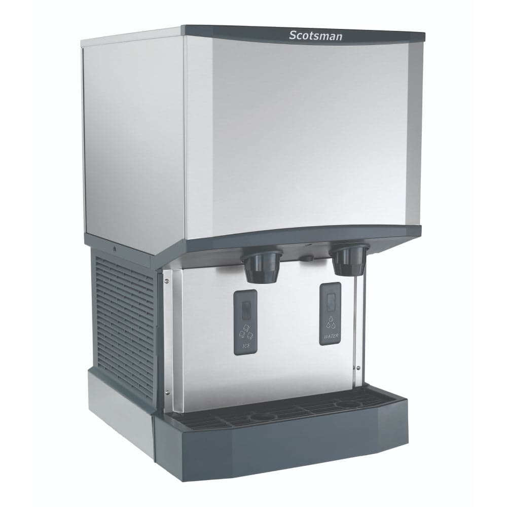 Scotsman HID525AX-1 21″ Meridian Touch-Free Air Cooled Countertop Nugget Ice Machine & Water Dispenser – 500 Lbs.