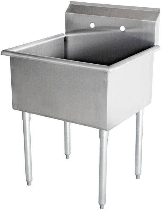 18″ x 18″ x 13″ 18-gauge stainless steel One Compartment Budget Sink