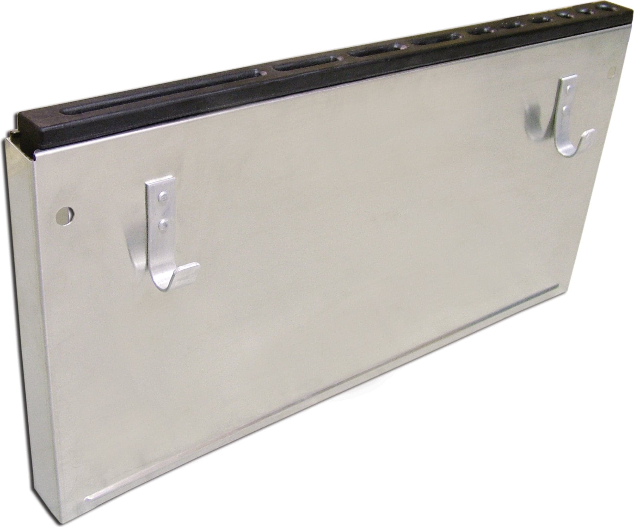 Large Stainless Steel Knife Rack with Black Plastic Insert