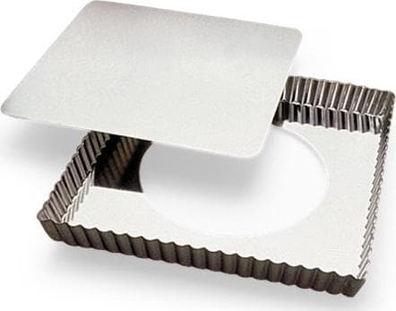 Gobel – 9" x 9" x 1" Tart LB Fluted Square Mold – 126810