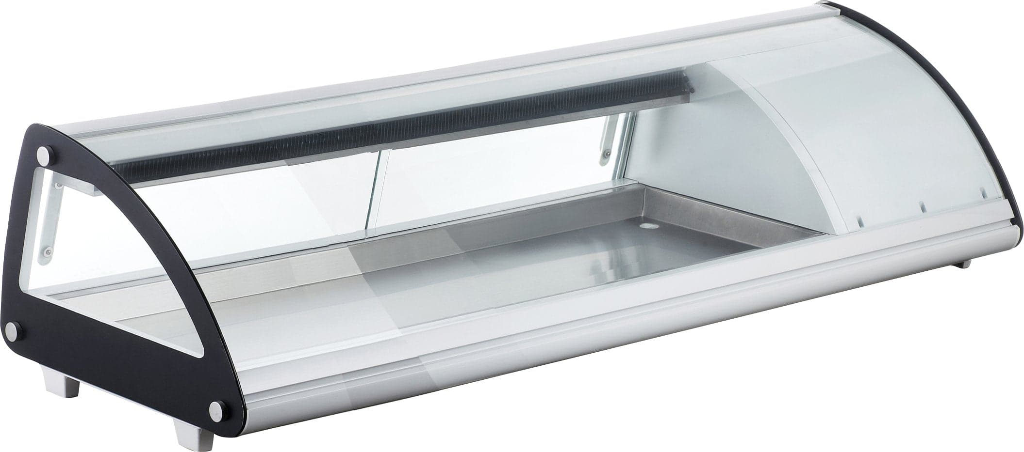 Omcan Refrigerated Sushi Showcase with Curved Glass, . ( ), White