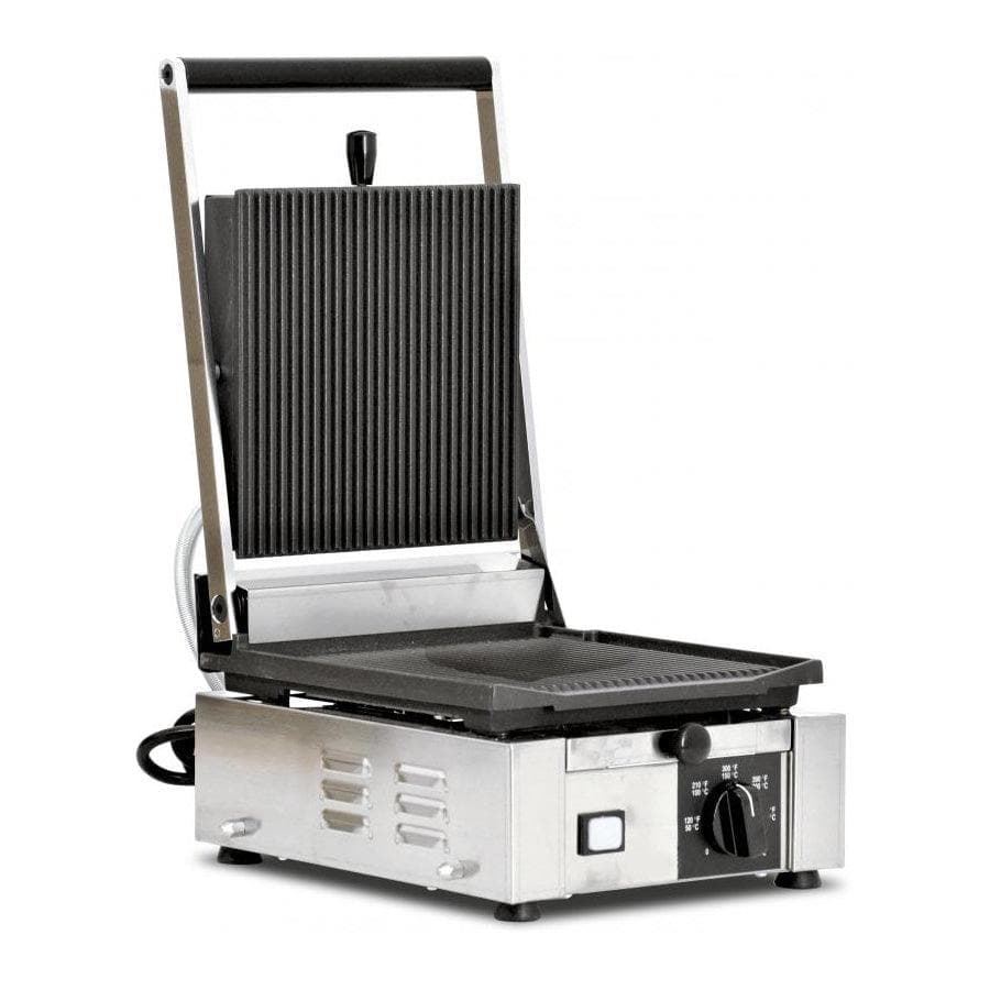 Trento 10″ x 9″ Ribbed Sandwich Grill 120V – 11375